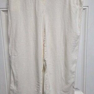 Anne Klein Women's Pants Sz L Pull-On Straight-Leg Ankle